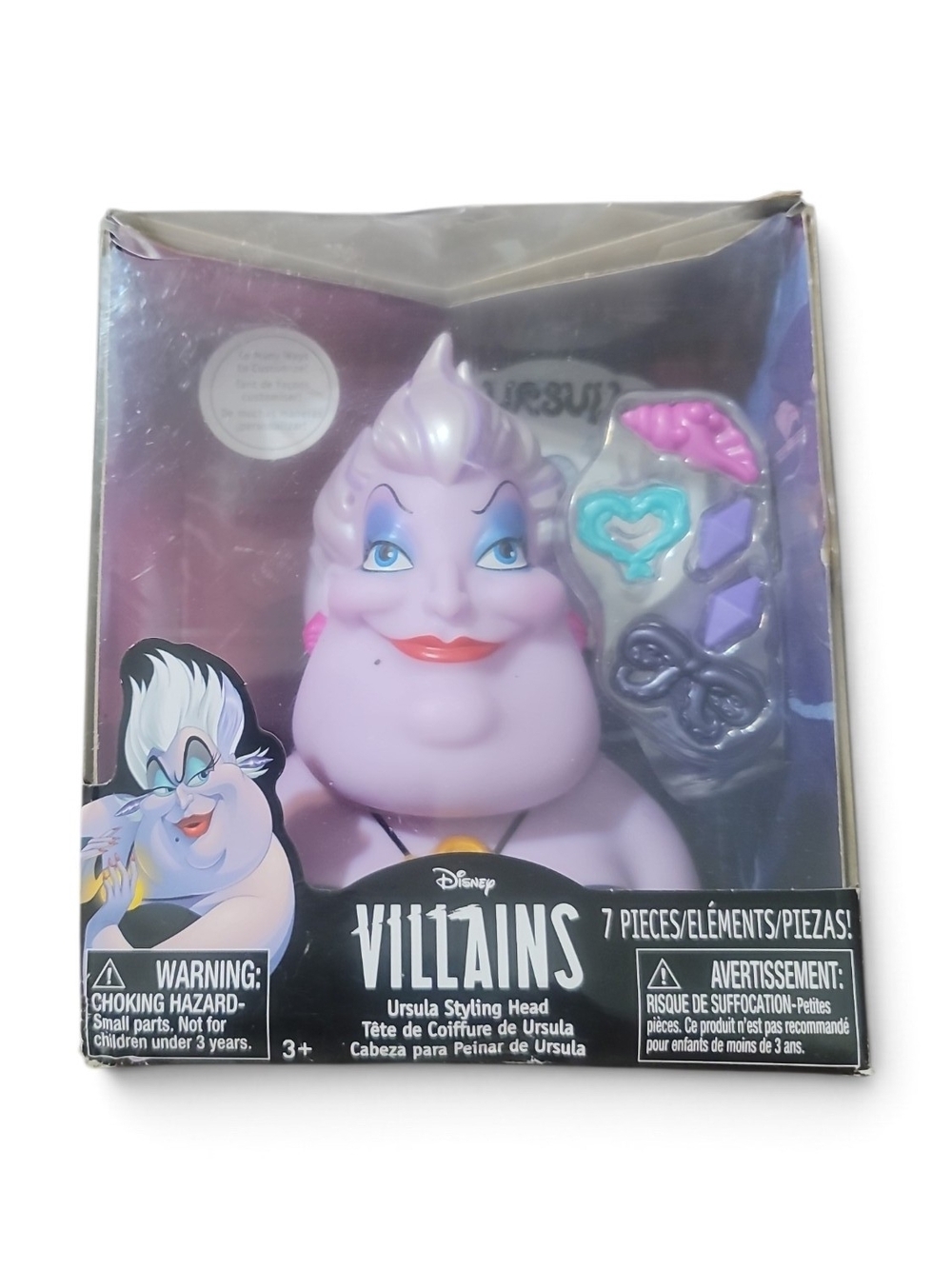 Disney Villains Ursula Styling Head - Purple, Black & Teal Accents - Picture 2 of 2